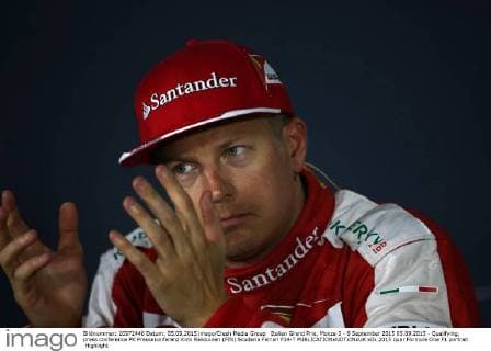 Italian Grand Prix, Monza 3 - 6 September 2015 05.09.2015 - Qualifying, press conference PK Pressekonferenz Kimi Raikkonen (FIN) Scuderia Ferrari F14-T 