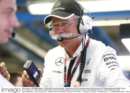 Motorsports: FIA Formula One World Championship WM Weltmeisterschaft 2015, Grand Prix of Italy, Dr. Dieter Zetsche (Chairman of the Board of Management of Daimler AG, Head of Mercedes-Benz Cars), xHOCHxZWEIx