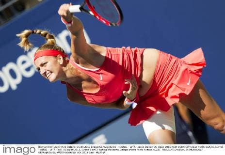 TENNIS - WTA Tennis Damen US Open 2015 NEW YORK CITY,NEW YORK,USA,05.SEP.15 - TENNIS - WTA Tour, US Open 2015, Grand Slam, Flushing Meadows. Image shows Petra Kvitova (CZE). GEPAxpictures xMatthiasxHauer