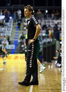 05.09.2015, xfrx, Handball HBL, Füchse Berlin - SC DHfK Leipzig, emspor v.l. Trainer Christian Prokop (SC DHfK Leipzig)