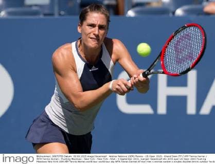 Andrea Petkovic (GER) Tennis - US Open 2015 - Grand Slam ITF ATP Tennis Herren WTA Tennis Damen - Flushing Meadows - New York - New York - USA - 5 September 2015. Juergen Hasenkopf
