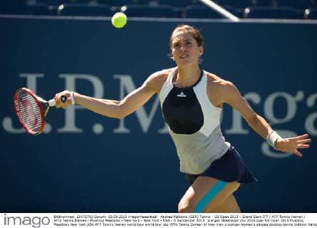 Andrea Petkovic (GER) Tennis - US Open 2015 - Grand Slam ITF ATP Tennis Herren WTA Tennis Damen - Flushing Meadows - New York - New York - USA - 5 September 2015. Juergen Hasenkopf