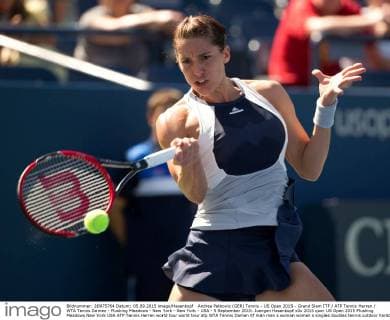 Andrea Petkovic (GER) Tennis - US Open 2015 - Grand Slam ITF ATP Tennis Herren WTA Tennis Damen - Flushing Meadows - New York - New York - USA - 5 September 2015. Juergen Hasenkopf