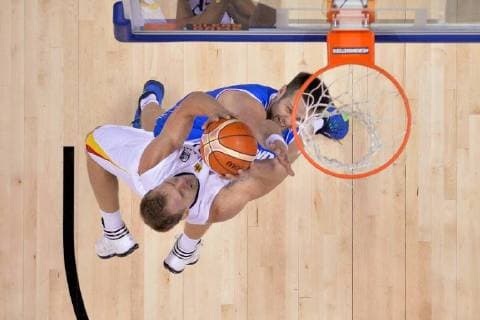 Basketball Berlin 05.09.2015 Eurobasket 2015 Europameisterschaft der Herren Deutschland (GER) - Island (ISL) Anton Gavel (Deutschland, No.25)