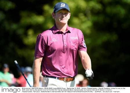 September 5, 2015 - Norton, Massachusetts - Brandt Snedeker makes his way to the 16th green during the second round of the PGA Golf Herren Deutsche Bank Championship tournament held at TPC Boston in Norton, Massachusetts. PGA 2015: Deutsche Bank Championship SEP 05 - ZUMAc04_