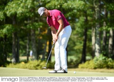 September 5, 2015 - Norton, Massachusetts - Henrik Stenson putts on the 15th green during the second round of the PGA Golf Herren Deutsche Bank Championship tournament held at TPC Boston in Norton, Massachusetts. PGA 2015: Deutsche Bank Championship SEP 05 - ZUMAc04_
