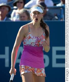 Mona Barthel (GER) macht die Faust und jubelt,Jubel,Emotion, Tennis - US Open 2015 - Grand Slam ITF ATP Tennis Herren WTA Tennis Damen - Flushing Meadows - New York - New York - USA - 5 September 2015. Juergen Hasenkopf