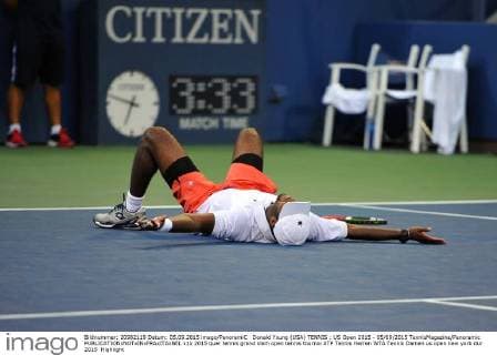 Donald Young (USA) TENNIS : US Open 2015 - 05 09 2015 TennisMagazine Panoramic 