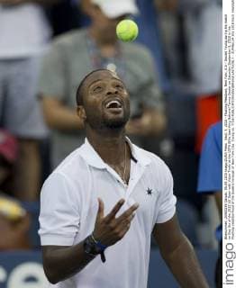 Sept. 5, 2015 - Flushing Meadows, New York, U.S - Donald Young during his match on Day Six of the 2015 US Open with Victor Troiki at the USTA Billie Jean King National Tennis Center on Saturday September 5, 2015 in the Flushing neighborhood of the Queens borough of New York City. Young vs. Troiki - ZUMAp124