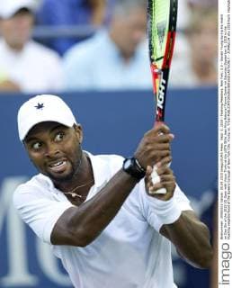 Sept. 5, 2015 - Flushing Meadows, New York, U.S - Donald Young during his match on Day Six of the 2015 US Open with Victor Troiki at the USTA Billie Jean King National Tennis Center on Saturday September 5, 2015 in the Flushing neighborhood of the Queens borough of New York City. Young vs. Troiki - ZUMAp124