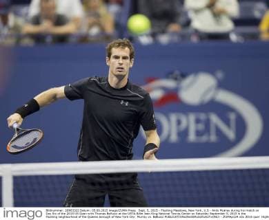 Sept. 5, 2015 - Flushing Meadows, New York, U.S - Andy Murray during his match on Day Six of the 2015 US Open with Thomas Bellucci at the USTA Billie Jean King National Tennis Center on Saturday September 5, 2015 in the Flushing neighborhood of the Queens borough of New York City. Murray vs. Bellucci - ZUMAp124