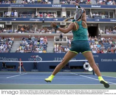 Sept. 5, 2015 - Flushing Meadows, New York, U.S - Victoria Azarenka during her match on Day Six of the 2015 US Open with Angelique Kerber at the USTA Billie Jean King National Tennis Center on Saturday September 5, 2015 in the Flushing neighborhood of the Queens borough of New York City. Azarenka vs. Kerber - ZUMAp124