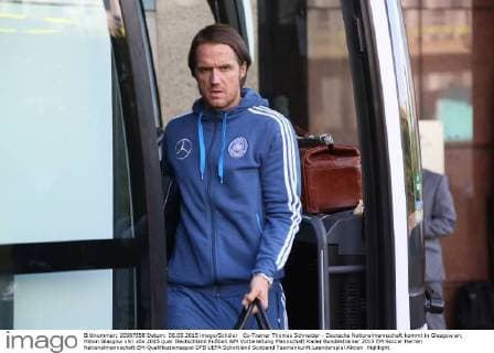Co-Trainer Thomas Schneider - Deutsche Nationalmannschaft kommt in Glasgow an, Hilton Glasgow