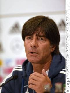 06.09.2015, Fussball Europameisterschafts-Qualifikation, 8.Spieltag, Schottland - Deutschland, DFB-Pressekonferenz im Hotel Hilton in Glasgow (Schottland) am Vortag. Trainer Joachim Löw (Deutschland). 