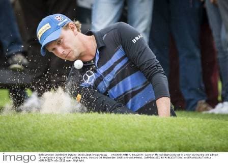 - KNOKKE-HEIST, BELGIUM: German Marcel Siem pictured in action during the 3rd edition of the Optima Kings of Golf golfing event, Sunday 06 September 2015 in Knokke-Heist. JASPERxJACOBS  x04694327x