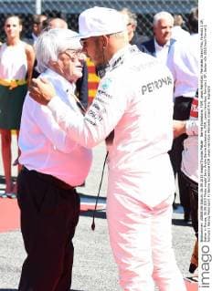 Bernie Ecclestone, FOM, Lewis Hamilton; Mercedes Grand Prix, formula 1 GP, Italien in Monza, 06.09.2015 Photo:mspb Jerry Andre Bernie Ecclestone, FOM, Lewis Hamilton; formula 1 GP, Italien