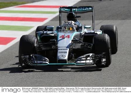 Motorsports: FIA Formula One World Championship WM Weltmeisterschaft 2015, Grand Prix of Italy, 44 Lewis Hamilton (GBR, Mercedes AMG Petronas Formula One Team), xHOCHxZWEIx