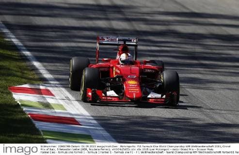 Motorsports: FIA Formula One World Championship WM Weltmeisterschaft 2015, Grand Prix of Italy, 5 Sebastian Vettel (GER, Scuderia Ferrari), xHOCHxZWEIx