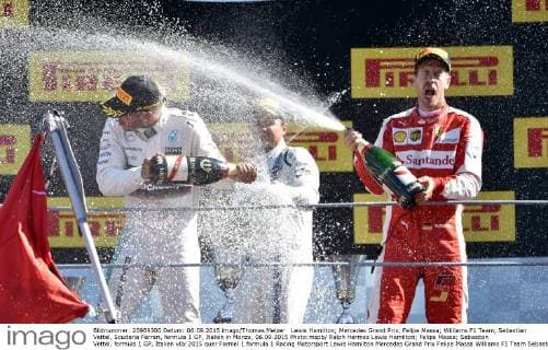 Lewis Hamilton; Mercedes Grand Prix, Felipe Massa; Williams F1 Team, Sebastian Vettel, Scuderia Ferrari, formula 1 GP, Italien in Monza, 06.09.2015 Photo:mspb Ralph Hermes Lewis Hamilton; Felipe Massa; Sebastian Vettel, formula 1 GP, Italien