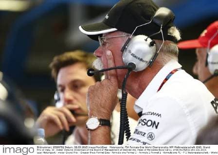 Motorsports: FIA Formula One World Championship WM Weltmeisterschaft 2015, Grand Prix of Italy, Dr. Dieter Zetsche (Chairman of the Board of Management of Daimler AG, Head of Mercedes-Benz Cars), xHOCHxZWEIx