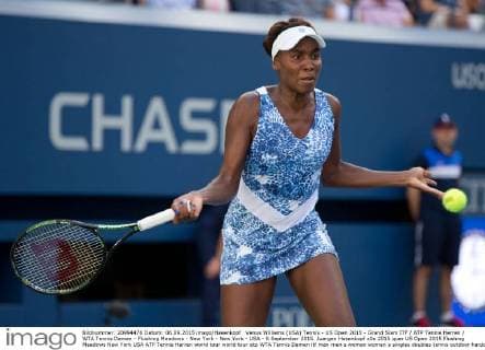 Venus Williams (USA) Tennis - US Open 2015 - Grand Slam ITF ATP Tennis Herren WTA Tennis Damen - Flushing Meadows - New York - New York - USA - 6 September 2015. Juergen Hasenkopf