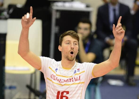 Nicolas Marechal ( France ) VOLLEYBALL Frankreich - Brasilien Nationalteam, Länderspiel - Paris - 06 09 2015 FedericoPestellinix 