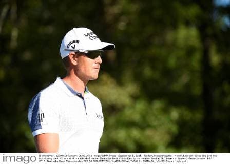 September 6, 2015 - Norton, Massachusetts - Henrik Stenson leaves the 14th tee box during the third round of the PGA Golf Herren Deutsche Bank Championship tournament held at TPC Boston in Norton, Massachusetts. PGA 2015: Deutsche Bank Championship SEP 06 - ZUMAc04_