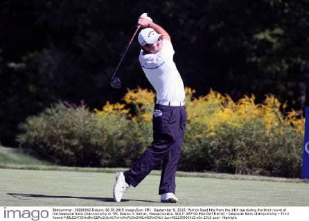 September 6, 2015: Patrick Reed hits from the 14th tee during the third round of the Deutsche Bank Championship at TPC Boston in Norton, Massachusetts. GOLF: SEP 06 PGA Golf Herren - Deutsche Bank Championship - Third Round Icon482150906015 EDITORIAL USE ONLY