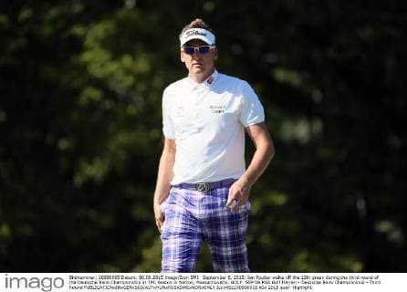 September 6, 2015: Ian Poulter walks off the 13th green during the third round of the Deutsche Bank Championship at TPC Boston in Norton, Massachusetts. GOLF: SEP 06 PGA Golf Herren - Deutsche Bank Championship - Third Round Icon482150906018 EDITORIAL USE ONLY