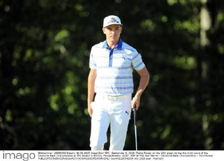 September 6, 2015: Rickie Fowler on the 13th green during the third round of the Deutsche Bank Championship at TPC Boston in Norton, Massachusetts. GOLF: SEP 06 PGA Golf Herren - Deutsche Bank Championship - Third Round Icon482150906034 EDITORIAL USE ONLY