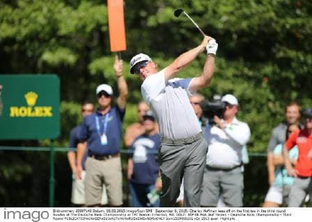 September 6, 2015: Charley Hoffman tees off on the first tee in the third round Sunday at The Deutsche Bank Championship at TPC Boston in Norton, MA. GOLF: SEP 06 PGA Golf Herren - Deutsche Bank Championship - Third Round Icon1509050101 EDITORIAL USE ONLY