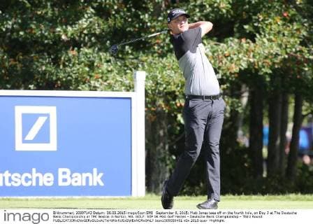 September 6, 2015: Matt Jones tees off on the fourth hole, on Day 3 at The Deutsche Bank Championship at TPC Boston in Norton, MA. GOLF: SEP 06 PGA Golf Herren - Deutsche Bank Championship - Third Round Icon1509050401 EDITORIAL USE ONLY
