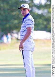 September 6, 2015; Norton, MA, USA; Rickie Fowler after missing a birdie at the 15th hole during the third round of the Deutsche Bank Championship at TPC Boston. PGA Golf Herren 2015: Deutsche Bank Championship SEP 06 - ZUMAc04_