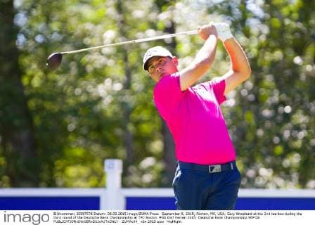 September 6, 2015; Norton, MA, USA; Gary Woodland at the 2nd tee box during the third round of the Deutsche Bank Championship at TPC Boston. PGA Golf Herren 2015: Deutsche Bank Championship SEP 06 - ZUMAc04_