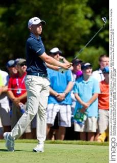 September 6, 2015; Norton, MA, USA; Daniel Berger at the 3rd tee box during the third round of the Deutsche Bank Championship at TPC Boston. PGA Golf Herren 2015: Deutsche Bank Championship SEP 06 - ZUMAc04_