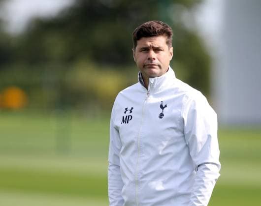 Tottenham s Mauricio Pochettino looks on Euro 2016 Qualifying - Tottenham Hotspur Training Centre - England - 7th September 2015 - Picture David Klein Sportimage EDITORIAL USE ONLY. No use with unauthorised audio, video, data, fixture lists, club league logos or live services. Online in-match use limited to 120 images, no video emulation. No use in betting, games or single club league player publications.