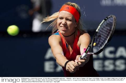 TENNIS - WTA Tennis Damen US Open 2015 NEW YORK CITY,NEW YORK,USA,07.SEP.15 - TENNIS - WTA Tour, US Open 2015, Grand Slam, Flushing Meadows, juniors. Image shows Katharina Hobgarski (GER). GEPAxpictures xMatthiasxHauer