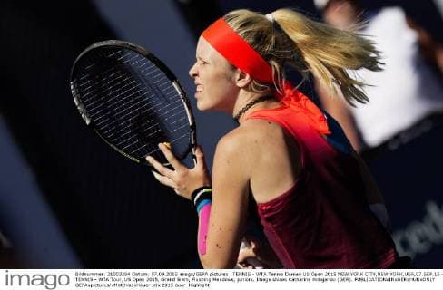 TENNIS - WTA Tennis Damen US Open 2015 NEW YORK CITY,NEW YORK,USA,07.SEP.15 - TENNIS - WTA Tour, US Open 2015, Grand Slam, Flushing Meadows, juniors. Image shows Katharina Hobgarski (GER). GEPAxpictures xMatthiasxHauer