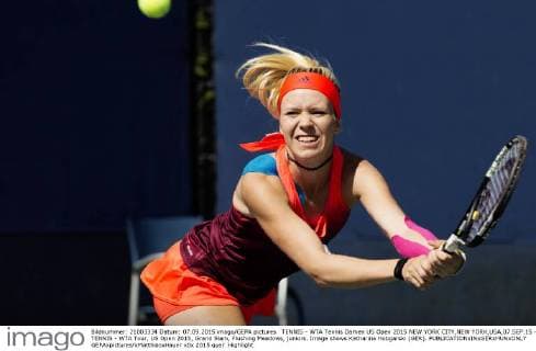 TENNIS - WTA Tennis Damen US Open 2015 NEW YORK CITY,NEW YORK,USA,07.SEP.15 - TENNIS - WTA Tour, US Open 2015, Grand Slam, Flushing Meadows, juniors. Image shows Katharina Hobgarski (GER). GEPAxpictures xMatthiasxHauer