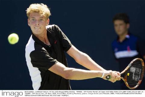 TENNIS - ATP Tennis Herren US Open 2015 NEW YORK CITY,NEW YORK,USA,07.SEP.15 - TENNIS - ATP World Tour, US Open 2015, Grand Slam, Flushing Meadows, juniors. Image shows Louis Wessels (GER). GEPAxpictures xMatthiasxHauer