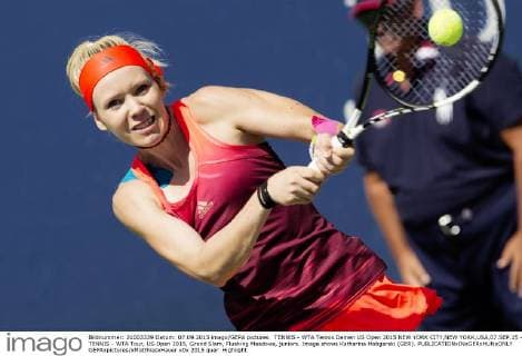 TENNIS - WTA Tennis Damen US Open 2015 NEW YORK CITY,NEW YORK,USA,07.SEP.15 - TENNIS - WTA Tour, US Open 2015, Grand Slam, Flushing Meadows, juniors. Image shows Katharina Hobgarski (GER). GEPAxpictures xMatthiasxHauer