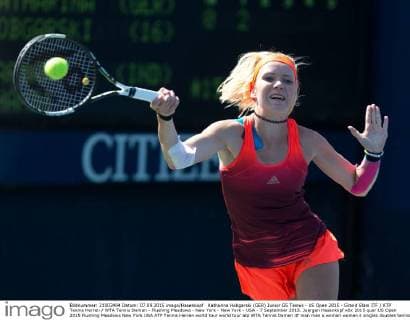 Katharina Hobgarski (GER) Junior GS Tennis - US Open 2015 - Grand Slam ITF ATP Tennis Herren WTA Tennis Damen - Flushing Meadows - New York - New York - USA - 7 September 2015. Juergen Hasenkopf