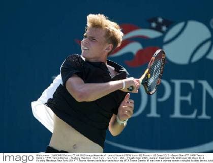 Louis Wessels (GER) Junior BS Tennis - US Open 2015 - Grand Slam ITF ATP Tennis Herren WTA Tennis Damen - Flushing Meadows - New York - New York - USA - 7 September 2015. Juergen Hasenkopf