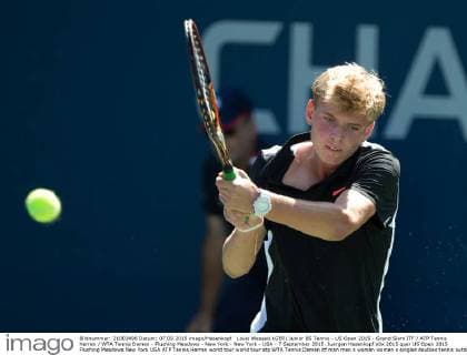 Louis Wessels (GER) Junior BS Tennis - US Open 2015 - Grand Slam ITF ATP Tennis Herren WTA Tennis Damen - Flushing Meadows - New York - New York - USA - 7 September 2015. Juergen Hasenkopf