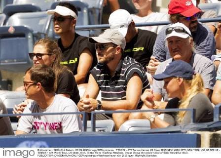 TENNIS - ATP Tennis Herren US Open 2015 NEW YORK CITY,NEW YORK,USA,07.SEP.15 - TENNIS - ATP World Tour, US Open 2015, Grand Slam, Flushing Meadows. Image shows the player s box of Stan Wawrinka (SUI). GEPAxpictures xMatthiasxHauer