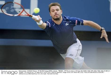 TENNIS - ATP Tennis Herren US Open 2015 NEW YORK CITY,NEW YORK,USA,07.SEP.15 - TENNIS - ATP World Tour, US Open 2015, Grand Slam, Flushing Meadows. Image shows Stan Wawrinka (SUI). GEPAxpictures xMatthiasxHauer