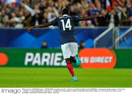 Joie 2eme but Blaise Matuidi (fr) FOOTBALL, Länderspiel, Nationalteam : Frankreich - Serbien - Freundschaftsspiel - Bordeaux - 07 09 2015 ThierryBretonx 