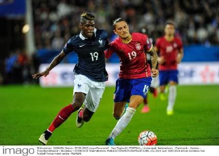 Paul Pogba (fr) FOOTBALL, Länderspiel, Nationalteam : Frankreich - Serbien - Freundschaftsspiel - Bordeaux - 07 09 2015 ThierryBretonx 