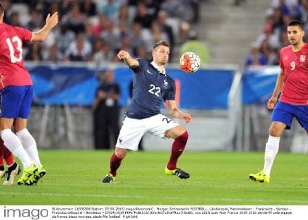 Morgan Schneiderlin FOOTBALL, Länderspiel, Nationalteam : Frankreich - Serbien - Freundschaftsspiel - Bordeaux - 07 09 2015 FEPx 