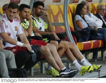 Aktuell Fußball, Training Nationalteam Spanien Spain Nationalteam training session. In this picture, Diego Costa and Vitolo. xPABLOGARCIAx 